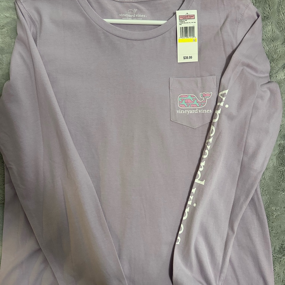 Vineyard Vines Lavender Long Sleeve Tee